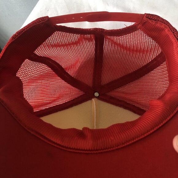 Ferrari Hat Cap Snap Back Red White Mesh Trucker Racing Logo Mens Formula Foam - Picture 12 of 14